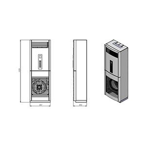 اسپلیت ایستاده تهویه مدل TFS-N-41C