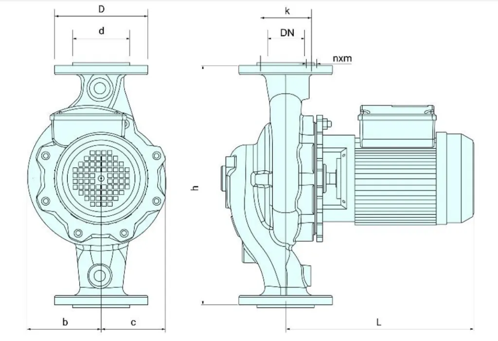 راهنمای اندازه پمپ اتالاین نوید موتور