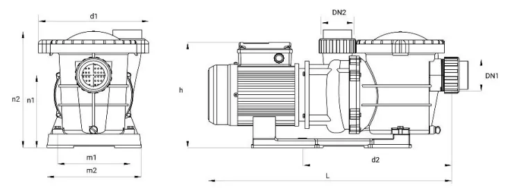 راهنمای اندازه پمپ استخری نویدموتور