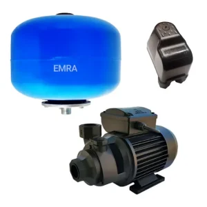 پکیج پمپ آب خانگی 0.5 اسب نویدموتور + منبع 24 لیتری امرا | آماده نصب