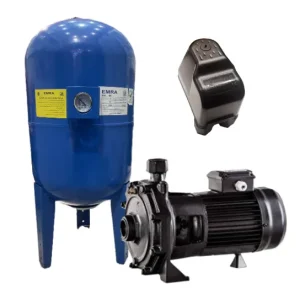 پکیج پمپ آب خانگی 2 اسب نویدموتور + منبع 80 لیتری امرا | آماده نصب