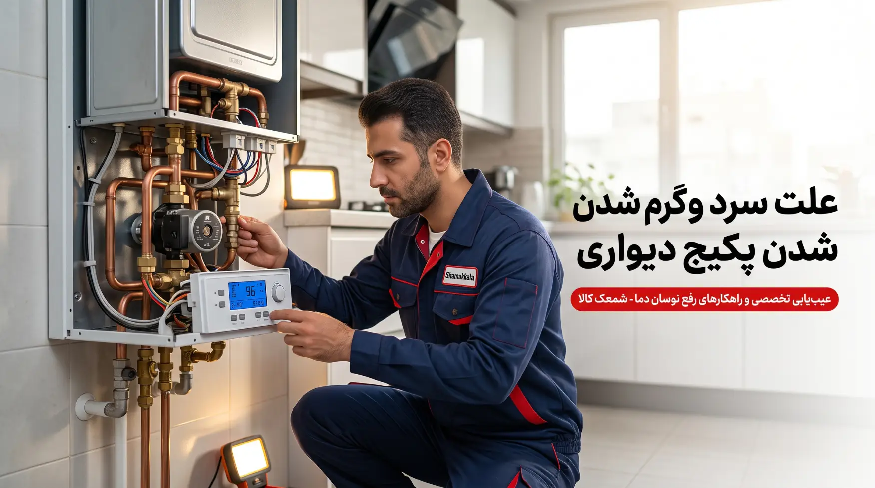 علت سرد و گرم شدن آب مصرفی پکیج دیواری و راهکارهای رفع آن